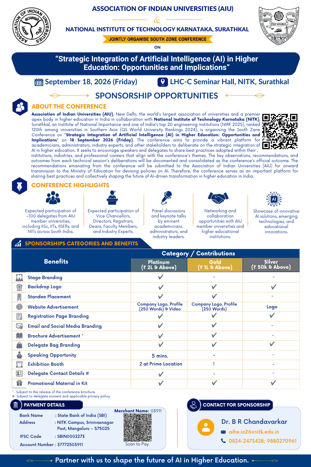 South Zone Conference on "Strategic Integration of Artificial Intelligence (AI) in Higher Education: Opportunities, Challenges and Implications" 